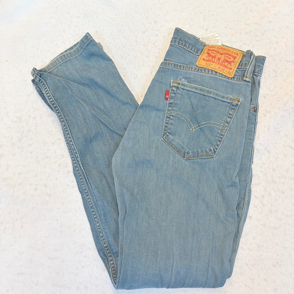 Levi's 511 Slim Fit Jeans Mens 30x32 Blue Denim Stretch